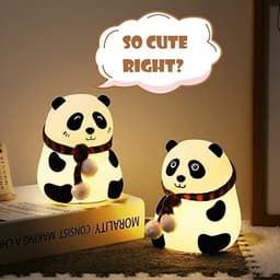 🐼 باندا السيليكون المضيء بالألوان  🐼 6
